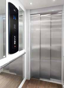 All car doors and hallway doors are automatic 3-speed sliding elevator doors.