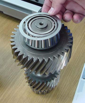 Countershaft gears not serviceable if damaged, replace assembly