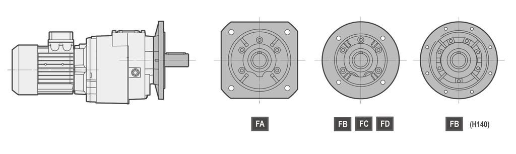 Accessories Output flange.
