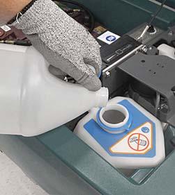 Conventional cleaning detergents will cause an ec-h2o system fault.