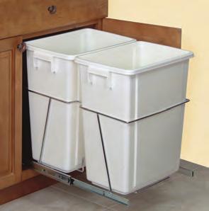 s Double Trash Can Pull Out 2 X 31 Liter 18 Inch Cabinet Outside Width With Dust