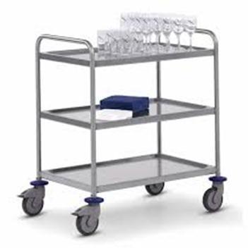 Beverage Trolley (3 tiers) Stainless