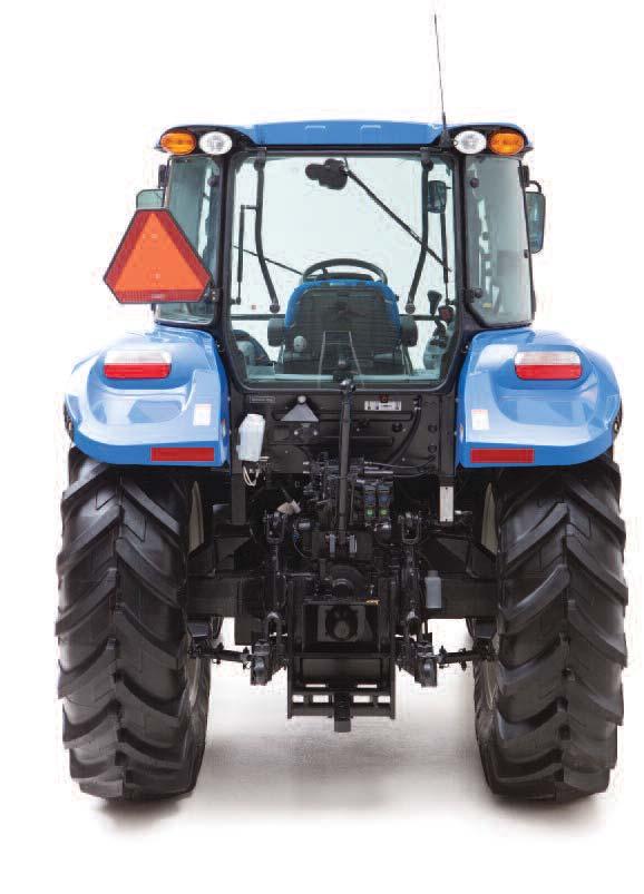 EXTERNAL HITCH CONTROLS Rear fender switches banish the need to jump in and out of the cab to control your PTO and rear linkage.