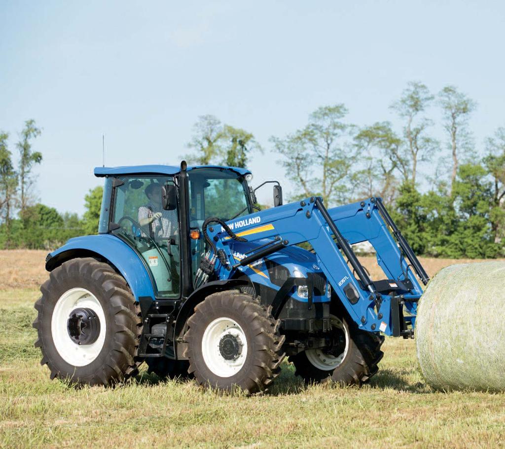 16 17 FRONT LOADER OPTIONS THE SCOOP ON LOADERS T5 tractors are perfect for loader work with their built-in versatility, ergonomics, and visibility.