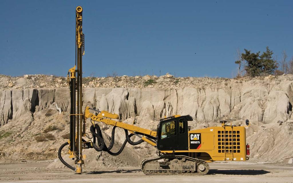 Sustainability Tomorrow s World While helping you increase the efficiency and productivity of your operation, Cat Drill designs leverage technology and innovations that also help minimize the