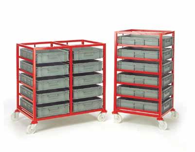 87 88 Capacity 200kg UDL Capacity 200kg UDL Complete with specified Euro container box trays 600 x 400 external L x W.