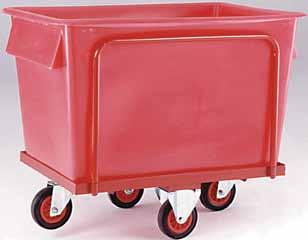 Container Carrier Trolley Wheel type Colour Wt Standard Blue 32kg CT82 wheels Red 32kg CT88 48 HOUR Capacity: 50kg UDL To carry 2 x 50ltr containers without lids