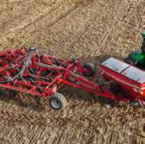Depending on the chosen setting at the distributor of the cultivator coulter fertiliser can be placed shallowly, deeply or 50:50.
