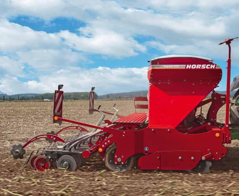 70 Express TD Pronto technology for three-point attachment The Express TD is a compact 3-point seed drill for farms that could not use a Pronto DC or a Sprinter ST to