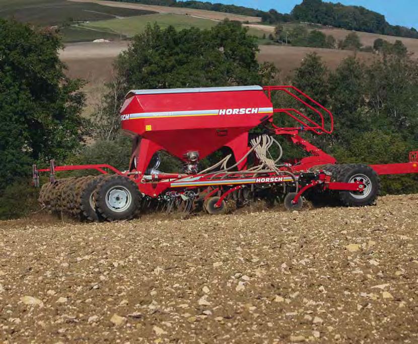 It efficiently places seed or seed and fertiliser at the same time into the soil.