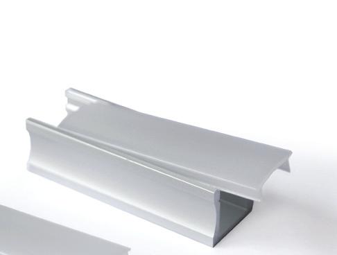 LED STRIPS SURFACE PROFILES - Linear profile 15 mm.