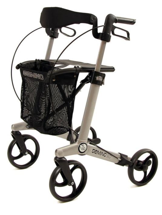 Quick release wheels enables the rollator to fold down to a very compact size for storage and the wide backrest and seat offers great comfort and back support.