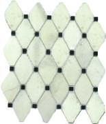 99/Sheet MOS - WHI-OTTOP Ottoman Diagonal White Polished Mosaic (10 3/4 x12 Sheet) 1 99/Sheet MARBLE -