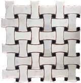 61/Sheet MARBLE - BC-MILK 11 5/8 x11 5/8 Bianco Carrara Milkbone Weave #MS37(1 Sheet = Approx