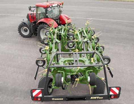 To suit, the axles on KRONE KWT 1600 and KWT 2000 meet the highest user demands.