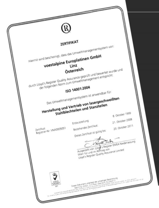Certification Certified ISO TS 16949 ISO 9001 ISO