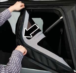 recommended that you remove the rear window of the vehicle.
