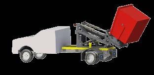 allows the unit to move forward for better chassis weight distribution TWIN LIFTING CYLINDERS TWIN LOCK SLIDING