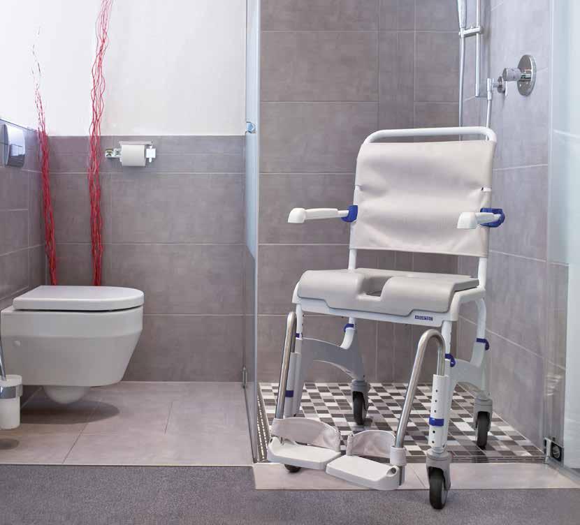 The Ocean series of shower commode chairs