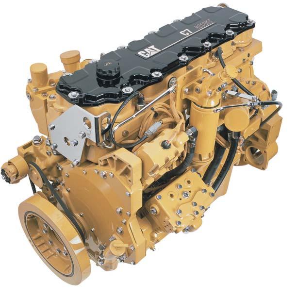 Power Train Exceptional power and fuel efficiency Cat C7 Engine The Cat C7 engine with ACERT technology gives exceptional power and fuel efficiency. Meets Tier 3, Stage IIIA emission requirements.