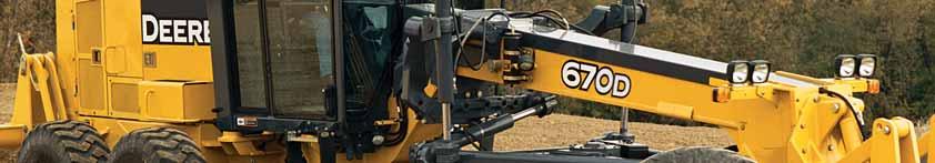 Specifications Engine 670D Type................................. John Deere PowerTech TM 6068H; certified to EPA Tier 2 emissions Rated Speed........................... 2,000 rpm Engine Power Gears 1 3.