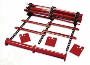 MID-RANGE COMBINE BOLTED FEEDER CHAIN Heavy-duty #557 chain with chrome pins, now available with heavyduty bolt-on slats. This long lasting feeder chain comes with slats that are replaceable.