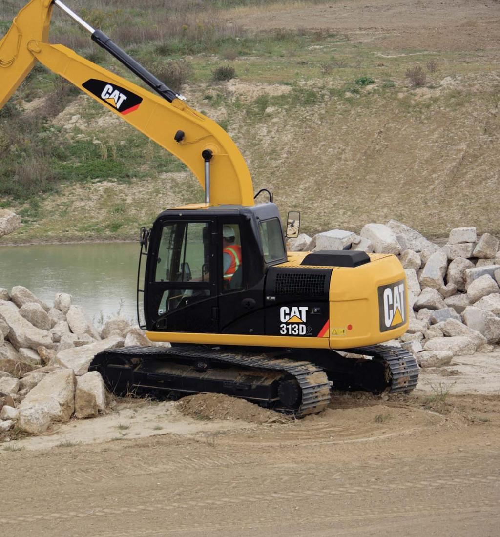 Achieve high productivity and lower operating costs with the Cat 313D Series 2 Hydraulic Excavator.