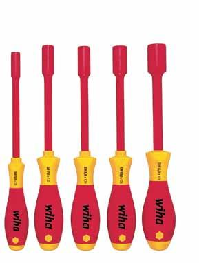 Wiha SoftFinish electric. The safe and comfortable insulated VDE screwdriver. 320N SoftFinish electric slotted screwdriver.
