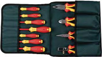 Pliers drop-forged from special tool steel, individually high frequency induction hardened, chrome and nickel plated, mirror-polished. In zipper carry case. 328 95 14 Pc. Pliers & Screwdriver Set.