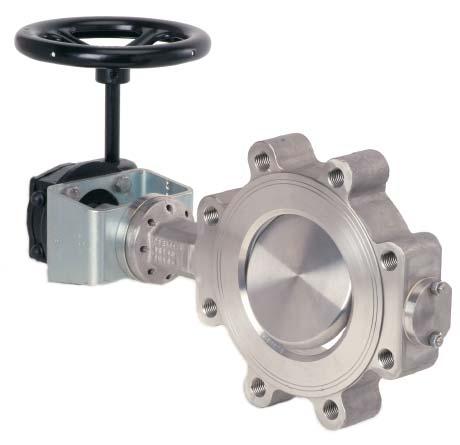 High - Performance Butterfly valve BR 14b / BR 14c Application: Tight-closing, double-eccentric butterfl y control valve especially for the chemical industry where aggressive media s are used, for