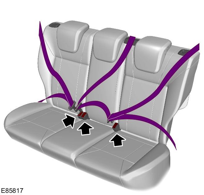 Make sure that your safety belt is securely stored away and is not outside your vehicle when closing the door.