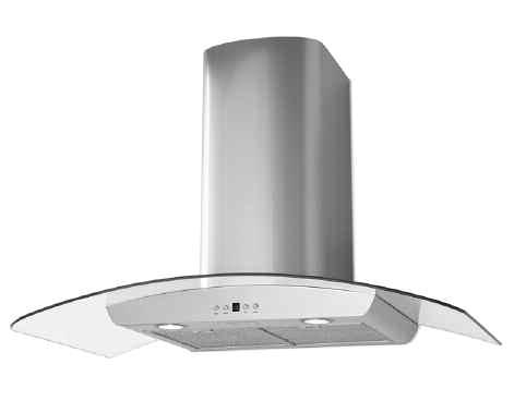Built-In Classic Chimney Glass Wall Hood Dimensions & Specifications CLEARANCE DIMENSIONS DGWH Designer Chimney Glass Wall Hood 60 min. (152.4 cm) 66 max. (167.6 cm) 24 min. (61.0 cm) 30 max. (76.