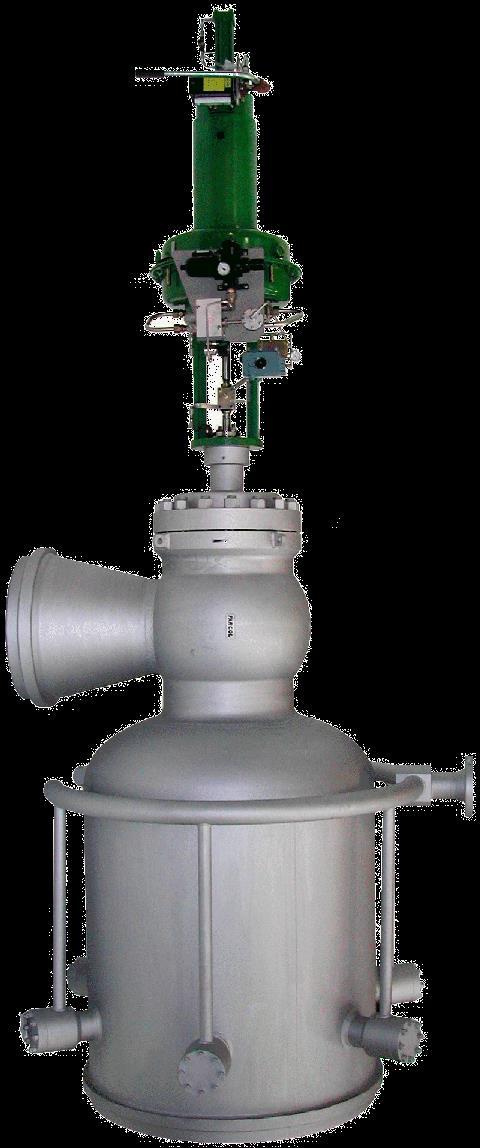 DESIGN FEATURES Body manufactured from fully machined forgings with welded inlet connection and integral downstream injection chamber; available: sizes according to service conditions; ratings: up to