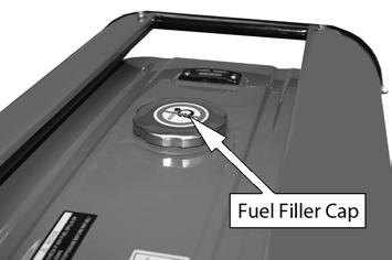 To add fuel, open the fuel filler cap. Empty Full 3.