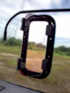 Front Windscreen Front windshield with large curved glass gives the