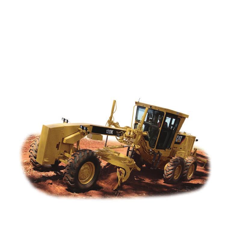 120K Features Cat C7 Engine Optimum power and fuel efficiency, combined with Power Management and Electronic Throttle Control, assure maximum productivity.
