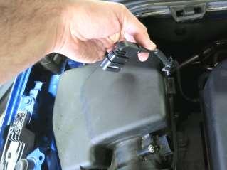 Wrench a. Remove the plastic pop-up rivet securing the cold air inlet ducting. This will be