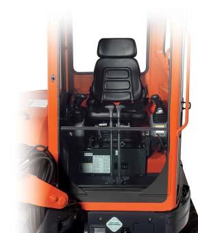 Clean-running Kubota Engine Powerful and dependable, the KX121-3S s diesel Complies with Interim Tier IV! engine delivers superior horsepower and performance.