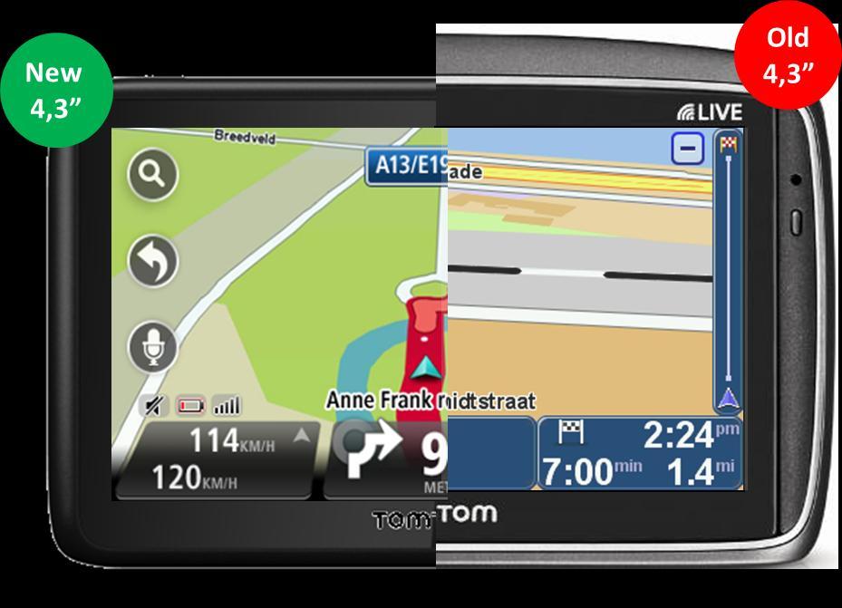 HARDWARE EVOLUTION BLUE&ME TOMTOM 2 WITH NEW HARDWARE NEW VISUAL INTERFACE 11CM/4.
