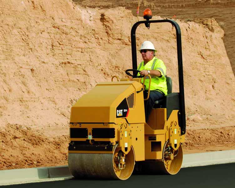Caterpillar offers a comprehensive line of Utility Compactors. Contact your local Caterpillar Dealer to learn more about the complete line of Caterpillar Paving Products.