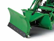 Including our front blades, snow push, free-stall scrapers, 4-in-1 buckets, rock buckets, debris grapples, and manure forks with grapple. All fitted for the John Deere series of loaders.