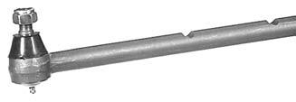 1048273M92 Tie rod end, threaded, includes boot & grease fitting. 3.840" to center of post, 1"-16 right hand threads,.705" small part of taper. For semi-swept adjustable axle.