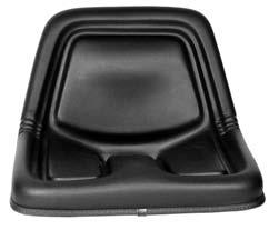 9 MISCELLANEOUS Seat Assembly Seat Cushions & Backrests 533813M96 One piece black seat assembly with vinyl cover formed over foam cushion on a steel frame.