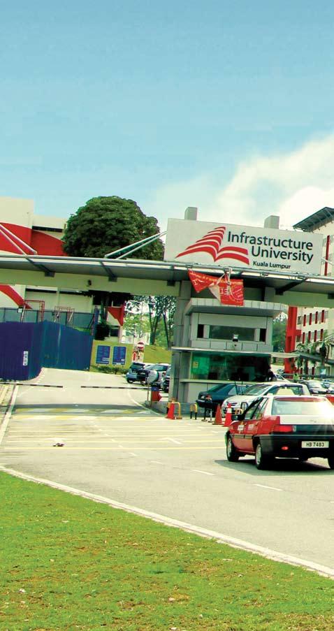 12 EDUCATION Infrastructure University Kuala Lumpur (IUKL), is a university that emphasises on the integration of both hard and soft aspects of infrastructure.