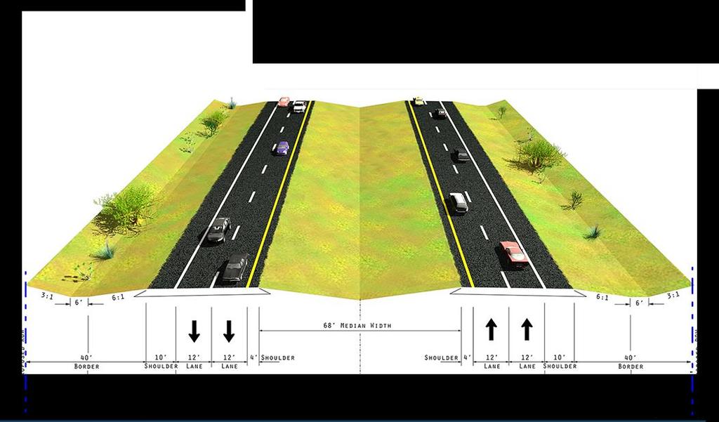 4-Lane Divided Typical Section Cost Per Mile