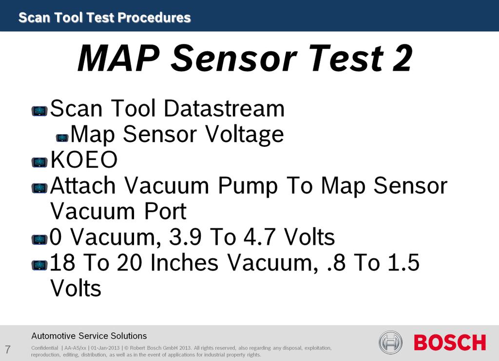 Purpose of this test is to test sensor function.