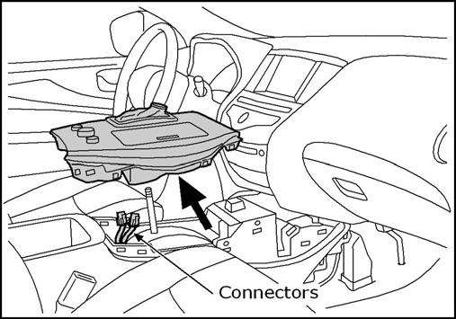11. INTERIOR PREPARATION Fig. 7 7. Remove four (4) phillips screws from the side of the shifter trim panel. NOTE: Repeat steps 2 through 4 on the driver side. Fig. 8 NOTE: Be sure shift lever has been moved to full back (L) position).