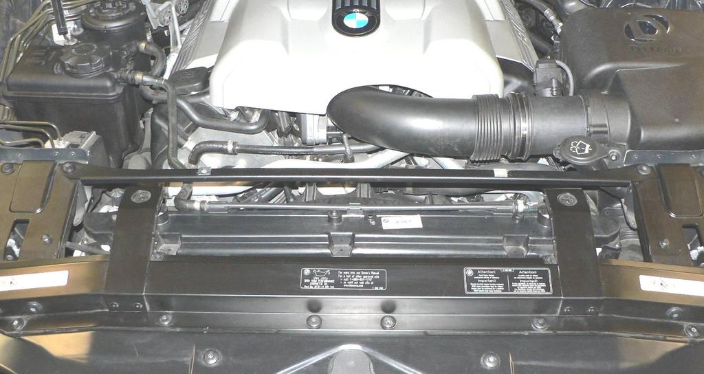 13. Follow BMW TIS instructions to remove the front bumper to gain clearance to install the air duct inlet that picks up