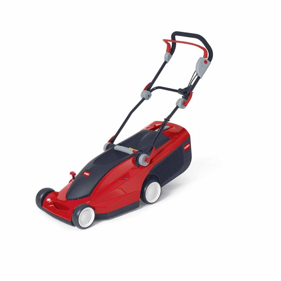 EurocyCler electric mowers MODEL 21080 21090 34 cm Eurocycler Mower 41 cm Eurocycler Mower Recommended Garden Size (m 2 ) up to 400 up to 600 Cutting Width 34 cm Height Adjustment 1-point Engine 1200