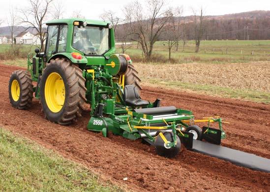 Getting Started Before laying plastic, you may want to try out the machine in making beds only, to get the feel of the machine. Adjust 3-point top link on tractor to level the machine.